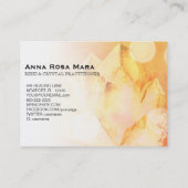 ~ Healer Yoga Massage Reiki Citrine Crystal Visitekaartje (Achterkant)