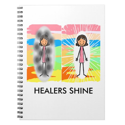 "HEALERS SHINE" - Draallaptop Notitieboek (Voorkant)