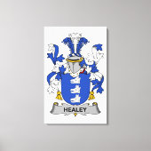Healey Family Crest Canvas Afdruk (Voorkant)