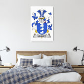 Healey Family Crest Canvas Afdruk (Insitu (Slaapkamer))