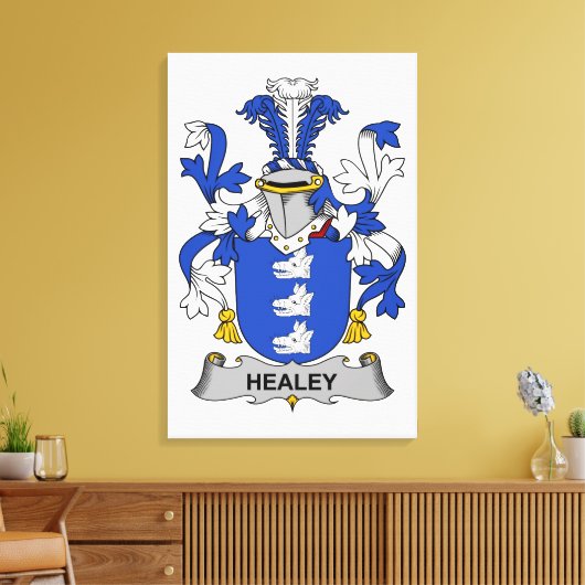 Healey Family Crest Canvas Afdruk (Insitu (Woonkamer))