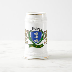 Healey/O'Healey Irish Shield Beer Stein Bierpul