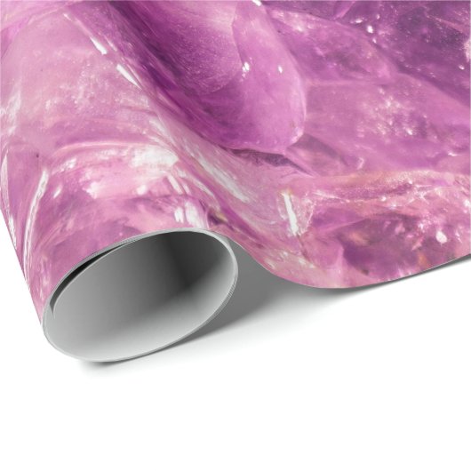 Healing Amethyst Gemstone Cadeaupapier (Rol Hoek)