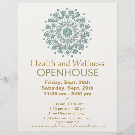 Healing Arts and Natural Health and Wellness Flyer (Voorkant)