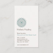 Healing Arts en Natural Healing Circle Logo Visitekaartje (Voorkant)