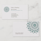 Healing Arts en Natural Healing Circle Logo Visitekaartje (Voorkant / Achterkant)