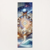 Healing Celestial Spiritueel Wave Monogram Yogamat (Achterkant)