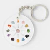 *~* Healing Chakra Crystal Grid Energy Sleutelhanger (Achterkant)