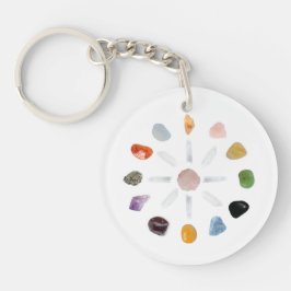 *~* Healing Chakra Crystal Grid Energy Sleutelhanger
