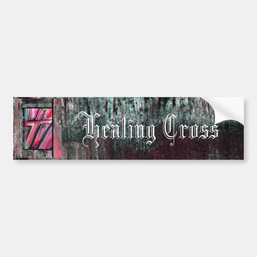 Healing Cross Bumpersticker (Voorkant)