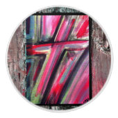 Healing Cross Keramische Knop (Voorkant)