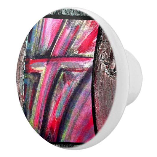 Healing Cross Keramische Knop (Rechts)