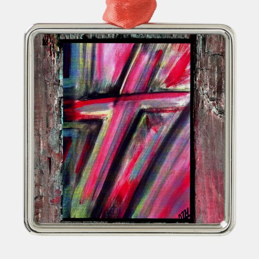 Healing Cross Metalen Ornament (Voorkant)