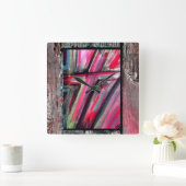 Healing Cross Vierkante Klok (Huis)