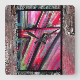 Healing Cross Vierkante Klok