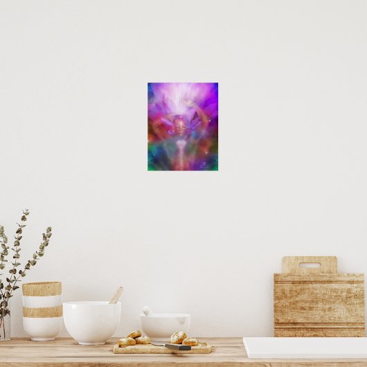 Healing Crown Chakra Art Poster/Print Poster (Keuken)