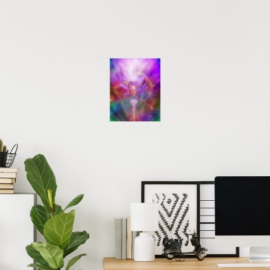 Healing Crown Chakra Fine Art Poster/Print Poster (Thuiskantoor)