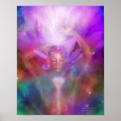 Healing Crown Chakra Fine Art Poster/Print Poster (Voorkant)