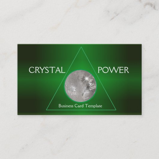 Healing Crystal Ball Visitekaartje (Voorkant)