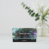 Healing Crystal Colors Blauwgroen Amethyst Visitekaartje (Staand voorkant)