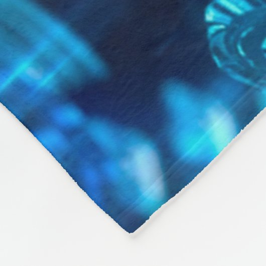 Healing Crystal Light is Energy Mandala Fleece Deken (Hoek)