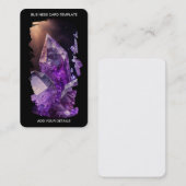 Healing Crystals Paars Crystal Amethyst Visitekaartje (Voorkant / Achterkant)