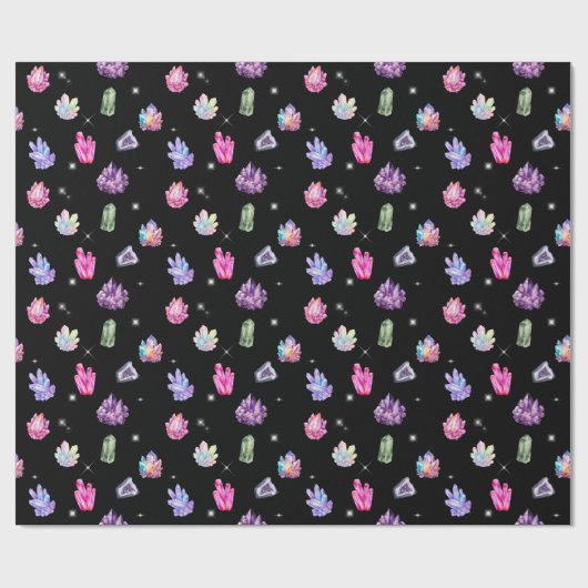 Healing Crystals Wrapping Paper Cadeaupapier (Vlak)