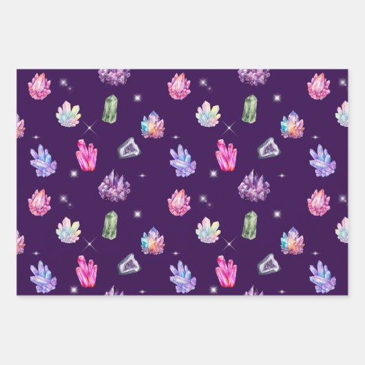 Healing Crystals Wrapping Paper Set (Voorkant 3)