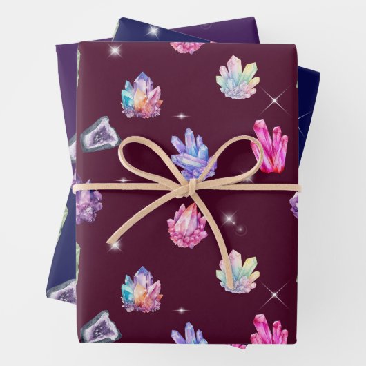 Healing Crystals Wrapping Paper Set (In situ)