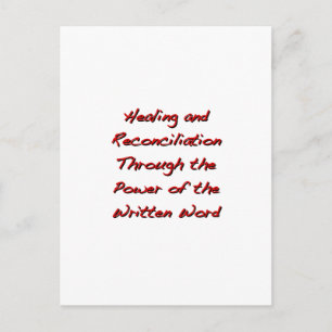 Healing en verzoening briefkaart