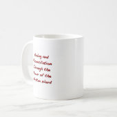 Healing en verzoening koffiemok (Voorkant links)