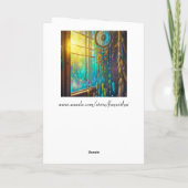 Healing Energy Dreamcatcher in venster | Goed doen Kaart (Achterkant)