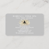 *~* Healing Energy Gold Woman Yoga Lotus Business Visitekaartje (Achterkant)