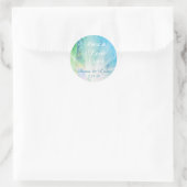 *~* Healing Energy Hand - Vrede Liefde Licht Ronde Sticker (Tas)