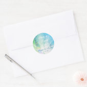 *~* Healing Energy Hand - Vrede Liefde Licht Ronde Sticker (Envelop)
