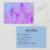 *~* Healing Energy Massage Yoga Reiki Crystal Visitekaartje (Voorkant / Achterkant)
