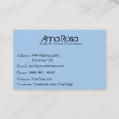 *~* Healing Energy Massage Yoga Reiki Crystal Visitekaartje (Achterkant)