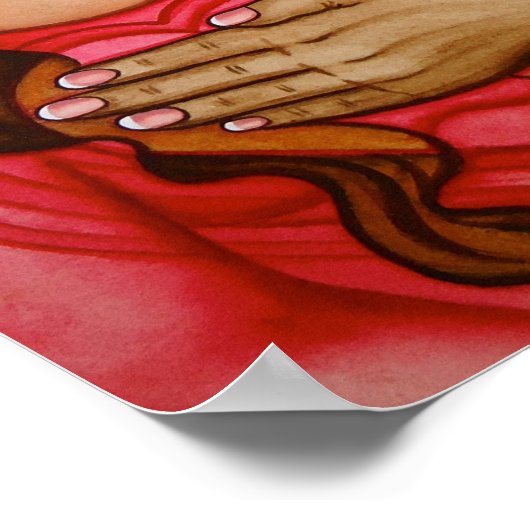 Healing from Moeder Earth van Rita Loyd Poster (Hoek)