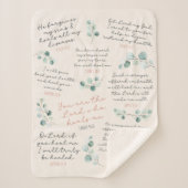 Healing Gebed Bijbelverzen Christelijke geschenk s Sherpa Deken (Voorkant)