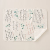 Healing Gebed Bijbelverzen Christelijke geschenk s Sherpa Deken (Voorkant (horizontaal))