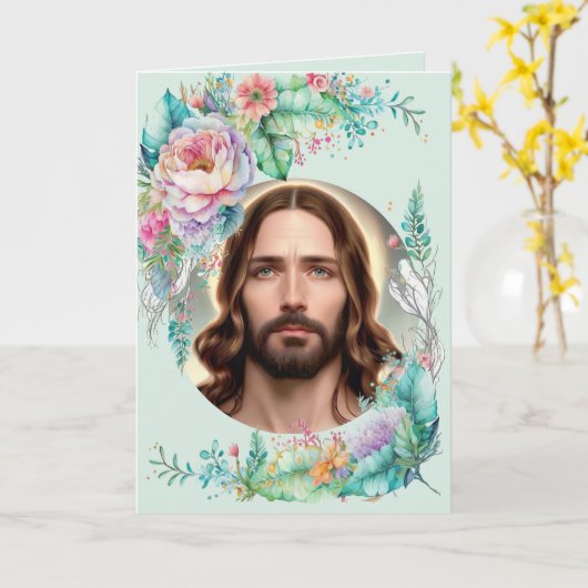 Healing Gebed Custom Get Well Binnenkort Jesus Flo Kaart (Gele Bloem)