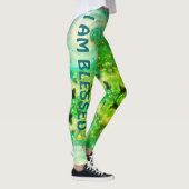 Healing Green: "Ik ben gezegend Groen" Leggings (Rechts)