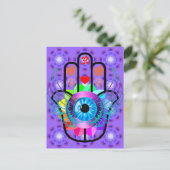 Healing Hamsa briefkaart (Staand voorkant)