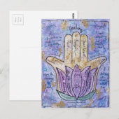 Healing Hamsa Briefkaart (Voorkant / Achterkant)