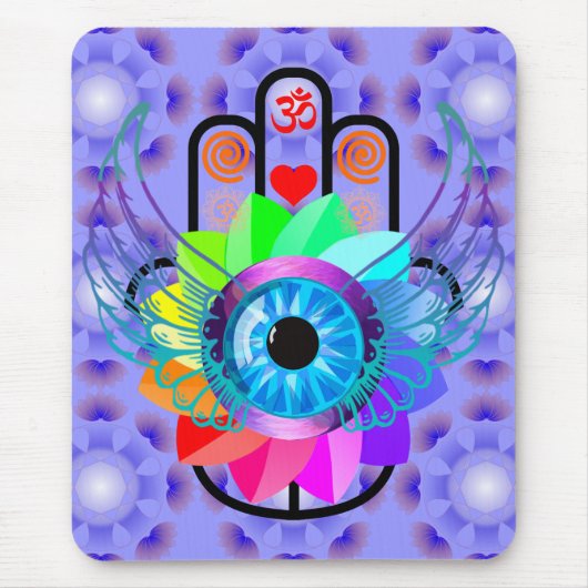 Healing Hamsa mousepad Muismat (Voorkant)