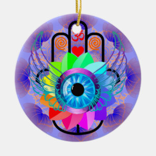 Healing Hamsa-ornament Keramisch Ornament
