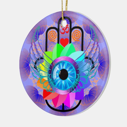Healing Hamsa-ornament Keramisch Ornament (Links)