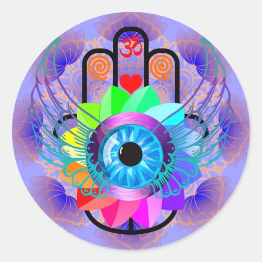 Healing Hamsa sticker (Voorkant)