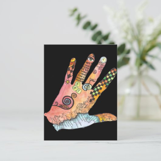 Healing Hand Briefkaart (Staand voorkant)