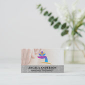 Healing Hand Logo | Massagetherapie sessie Visitekaartje (Staand voorkant)